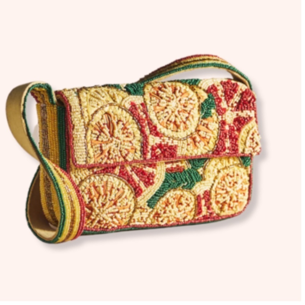 Anthropologie Fiona Beaded Bag NWT